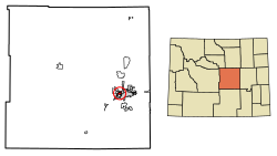 Natrona County Wyoming Incorporated and Unincorporated areas Mills Highlighted 5653460